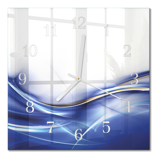 Quadratische wanduhr modern Abstrakte Linien