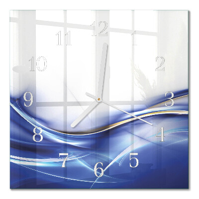 Quadratische wanduhr modern Abstrakte Linien