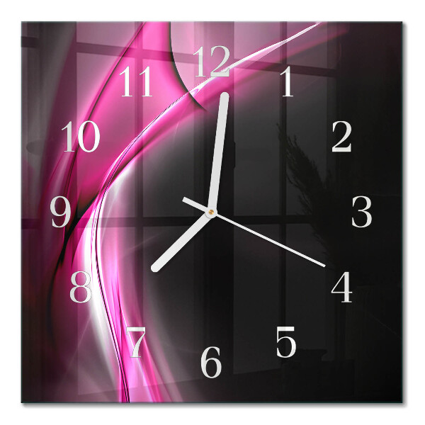 Moderne wanduhr quadratisch Abstrakte Linien
