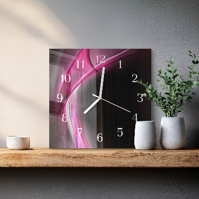 Moderne wanduhr quadratisch Abstrakte Linien