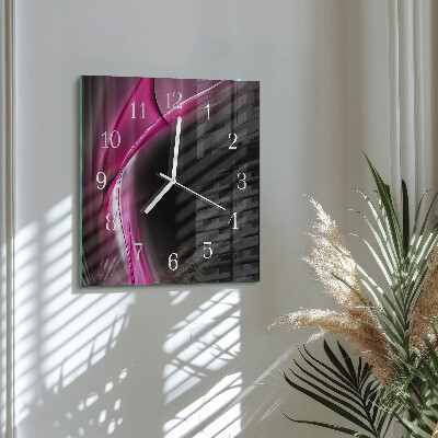 Moderne wanduhr quadratisch Abstrakte Linien