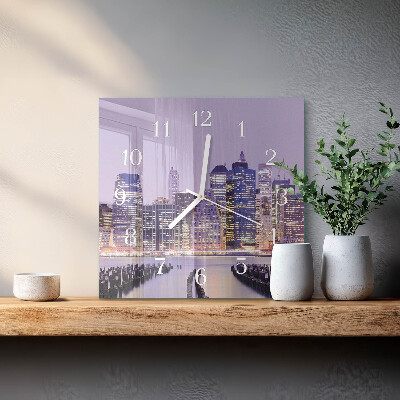 Quadratische wanduhr Horizont