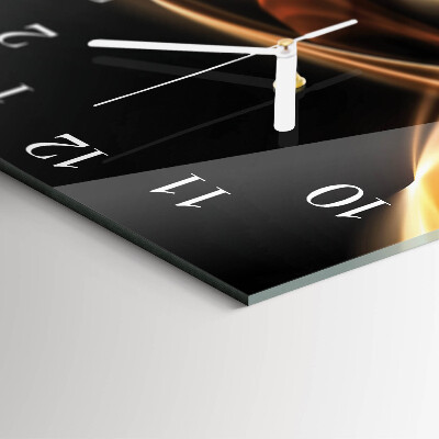 Quadratische wanduhr modern Abstrakte Linien