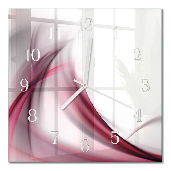 Wanduhr mit motiv quadratisch Abstrakte Linien