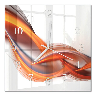 Wanduhr mit motiv quadratisch Abstrakter Rauch