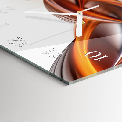 Wanduhr mit motiv quadratisch Abstrakter Rauch