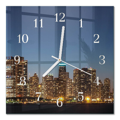 Quadratische wanduhr modern Horizont