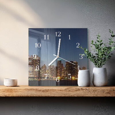 Quadratische wanduhr modern Horizont