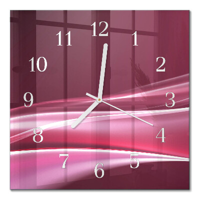Moderne wanduhr quadratisch Abstrakte Linien