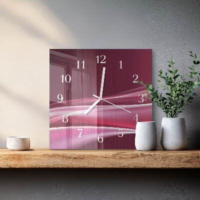 Moderne wanduhr quadratisch Abstrakte Linien