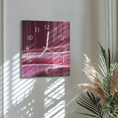 Moderne wanduhr quadratisch Abstrakte Linien