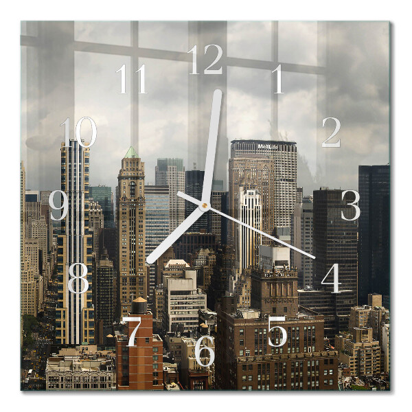 Quadratische wanduhr Horizont