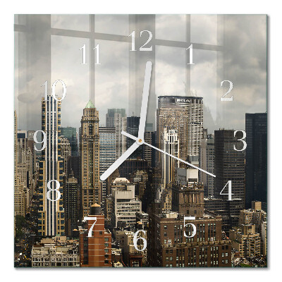 Quadratische wanduhr Horizont
