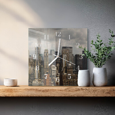 Quadratische wanduhr Horizont