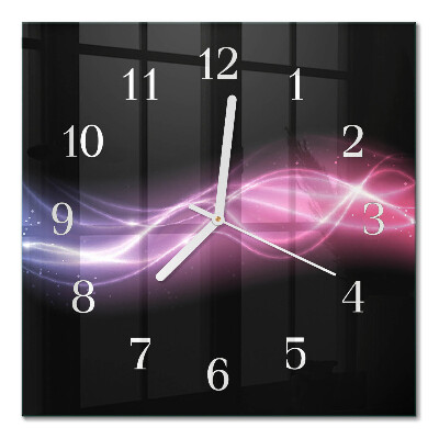 Quadratische wanduhr modern Abstrakte Linien