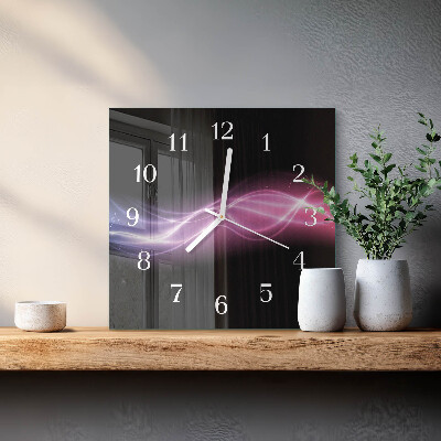 Quadratische wanduhr modern Abstrakte Linien