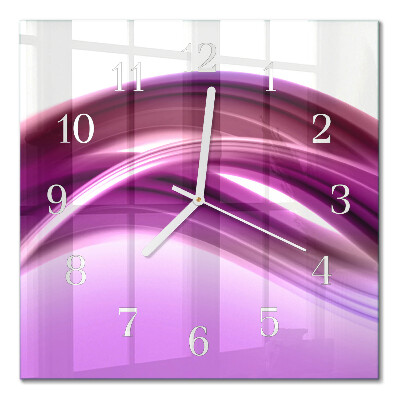 Quadratische wanduhr modern Abstrakte Linien