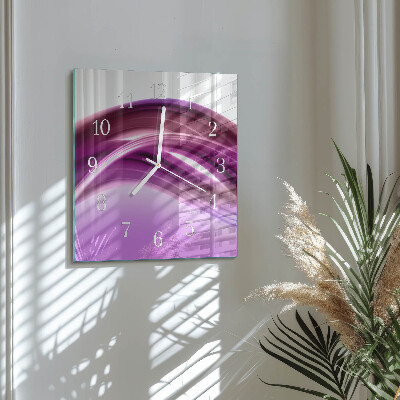 Quadratische wanduhr modern Abstrakte Linien
