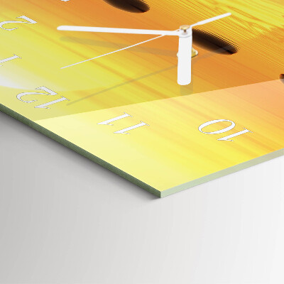 Moderne wanduhr quadratisch Wasser Sonne