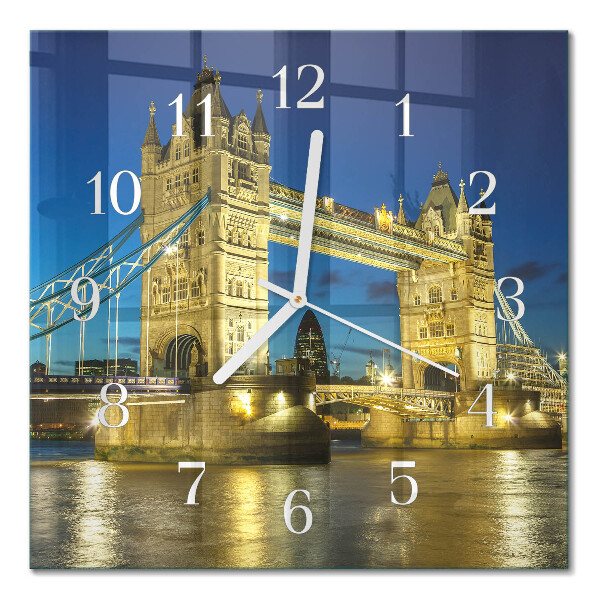 Wanduhr mit motiv quadratisch London Bridge