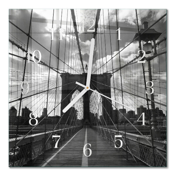 Moderne wanduhr quadratisch Brücke