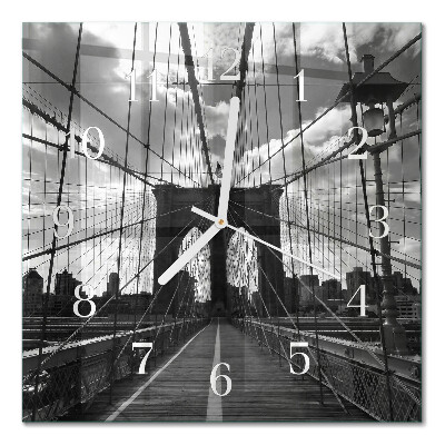 Moderne wanduhr quadratisch Brücke