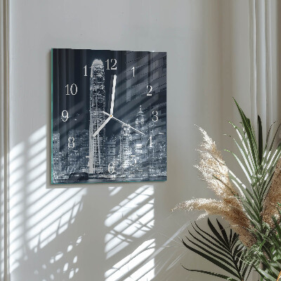 Wanduhr mit motiv quadratisch Horizont