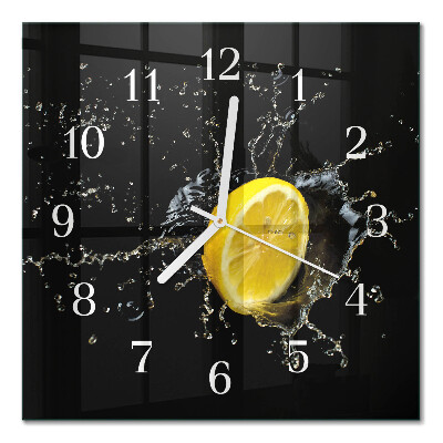 Moderne wanduhr quadratisch Zitrusfrüchte