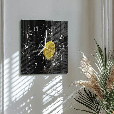 Moderne wanduhr quadratisch Zitrusfrüchte