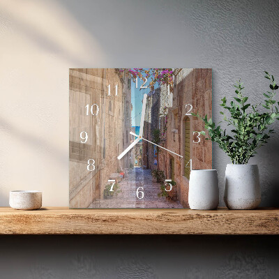 Moderne wanduhr quadratisch Avenue