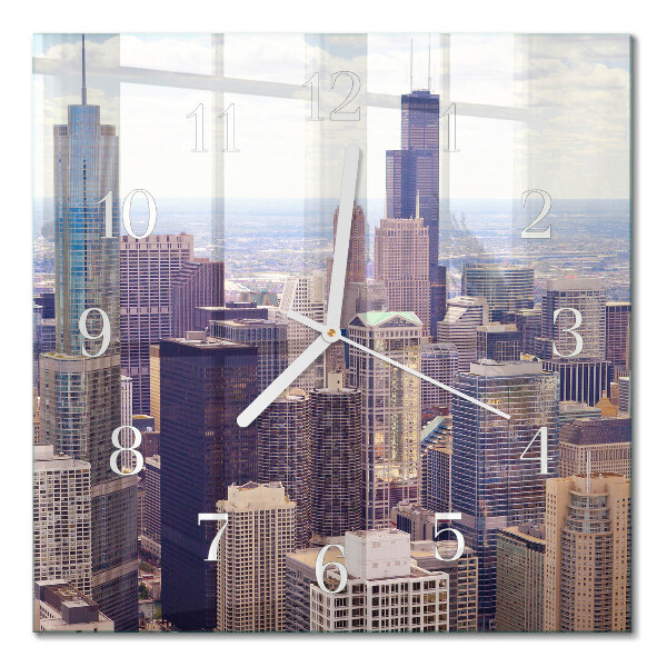 Quadratische wanduhr Horizont