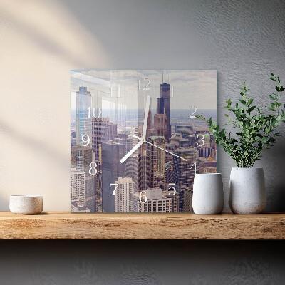 Quadratische wanduhr Horizont