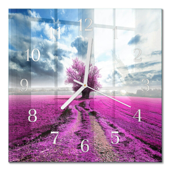 Wanduhr mit motiv quadratisch Feld