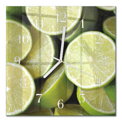 Quadratische wanduhr modern Kalziumkarbonat