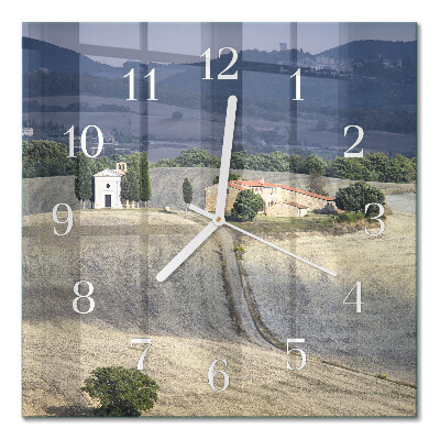 Wanduhr mit motiv quadratisch Landschaft