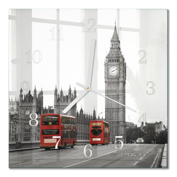 Moderne wanduhr quadratisch London