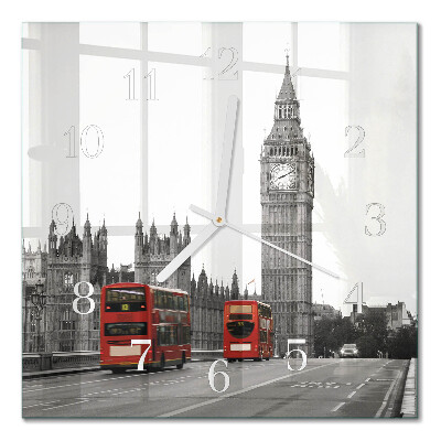 Moderne wanduhr quadratisch London