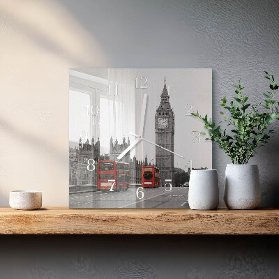 Moderne wanduhr quadratisch London
