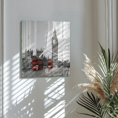Moderne wanduhr quadratisch London