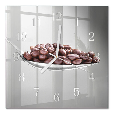 Moderne wanduhr quadratisch Ein Löffel Kaffee