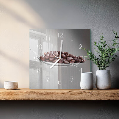 Moderne wanduhr quadratisch Ein Löffel Kaffee