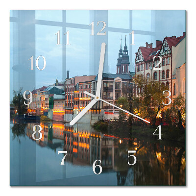 Quadratische wanduhr Altstadt