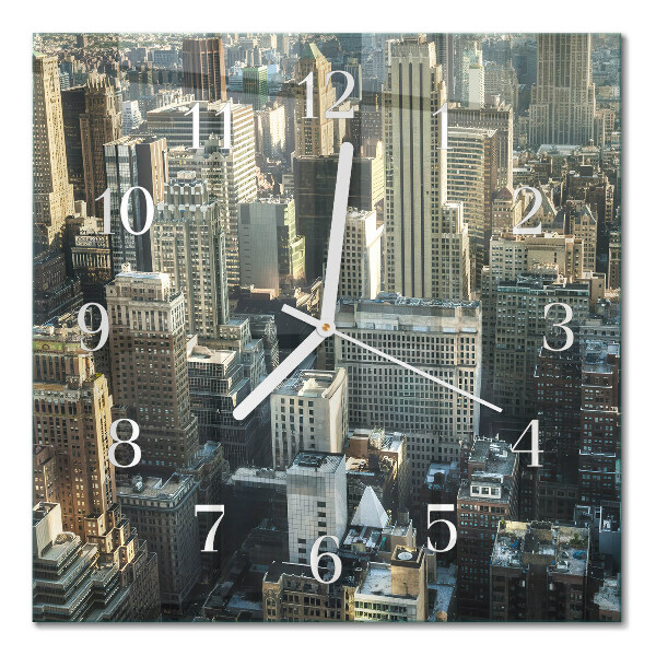 Quadratische wanduhr modern Horizont