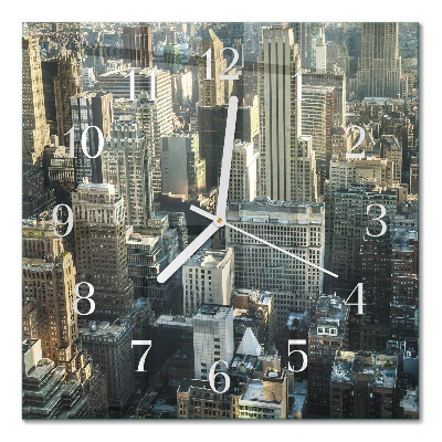 Quadratische wanduhr modern Horizont
