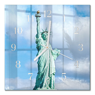 Moderne wanduhr quadratisch Freiheitsstatue