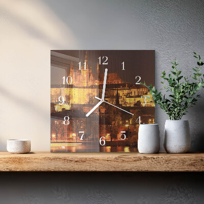 Quadratische wanduhr modern Prag