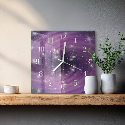 Wanduhr mit motiv quadratisch Abstraktion