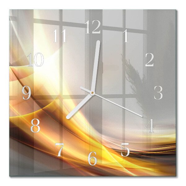 Wanduhr mit motiv quadratisch Abstraktion
