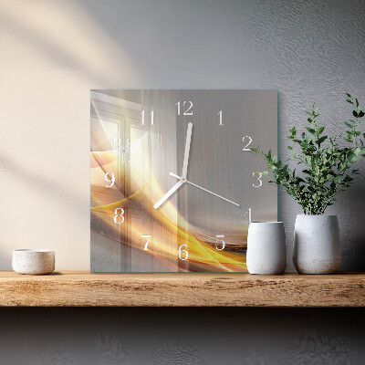 Wanduhr mit motiv quadratisch Abstraktion