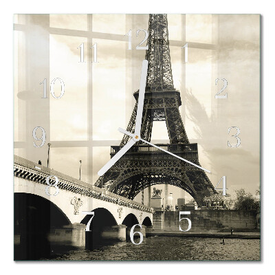 Wanduhr mit motiv quadratisch Paris